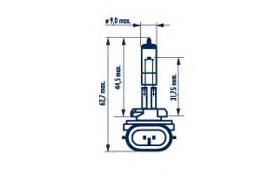 Bec, proiector ceata KIA CERATO limuzina (LD) (2004 - 2016) NARVA 48042 piesa NOUA