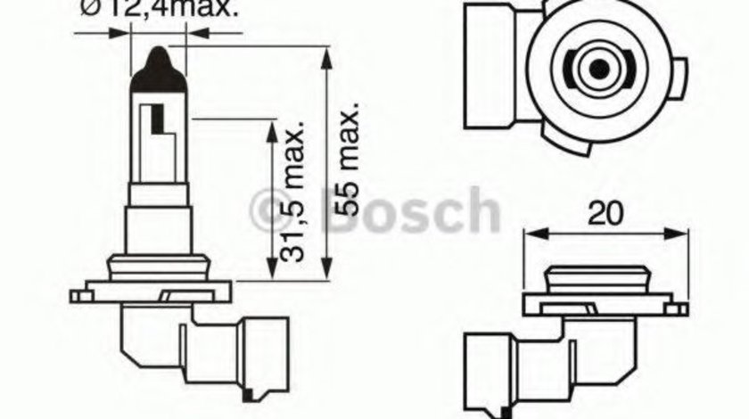 Bec, proiector ceata OPEL CORSA D (2006 - 2016) BOSCH 1 987 302 083 piesa NOUA