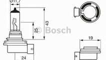 Bec, proiector ceata PEUGEOT 407 SW (6E_) BOSCH 1 ...