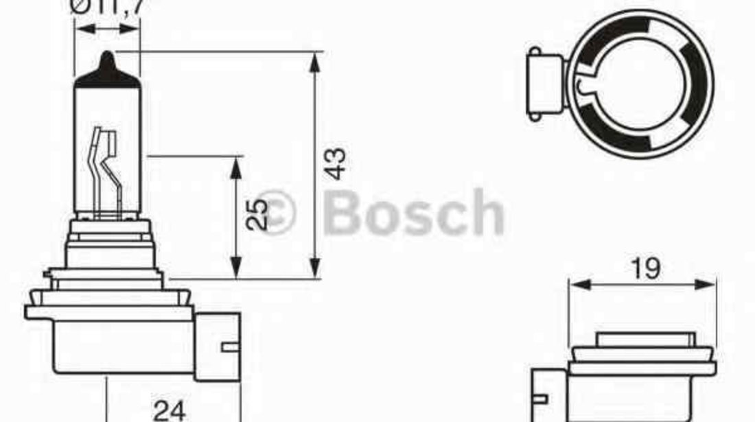 Bec, proiector ceata VOLVO (CHANGAN) S40 (MS) BOSCH 1 987 302 084