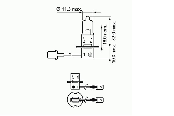 BEC PROIECTOR H3 12V 55W PK22S BASIC SCT 202723 SCT