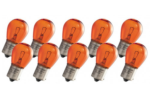 BEC SEMNALIZARE 12V PY21W BAU15S GALBEN SET 10 BUC SCT 202297 SCT