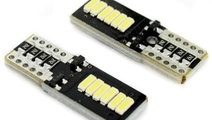 Bec T10 CanBus Nonpolar 12 SMD 3014 12V Alb ( Pret...