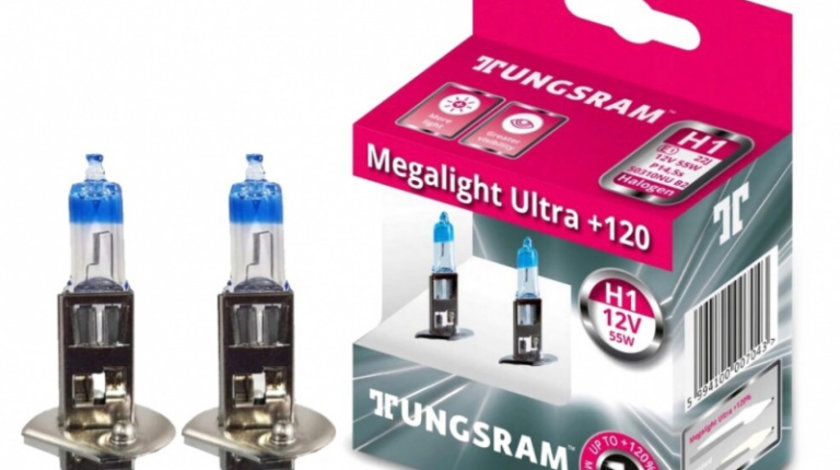 Bec Tungsram H1 Megalight Ultra +120 12V 55W P14.5S BL1416