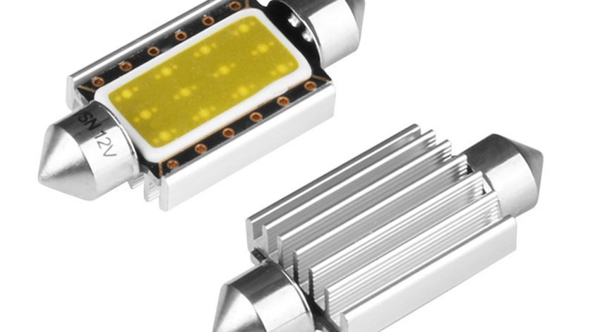 Bec Vision Festoon Sv8.5 39 Mm 12v 1x Cob Led, Canbus, Alb, 2 Buc 58373