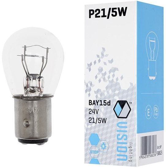Bec Vision P21/5W 24V 21/5W BAY15D E4 58823