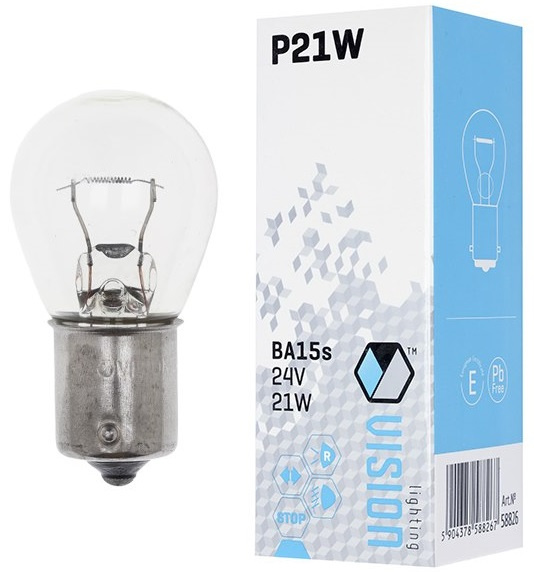 Bec Vision P21W 24V 21W BA15s E4 58826
