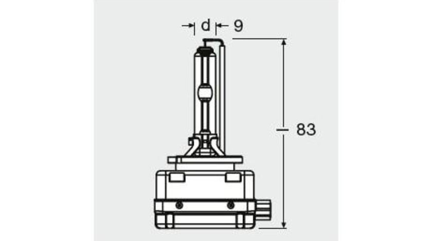 Bec xenon 42v d3s 4300 k xenarc original osram UNIVERSAL Universal #6 66340