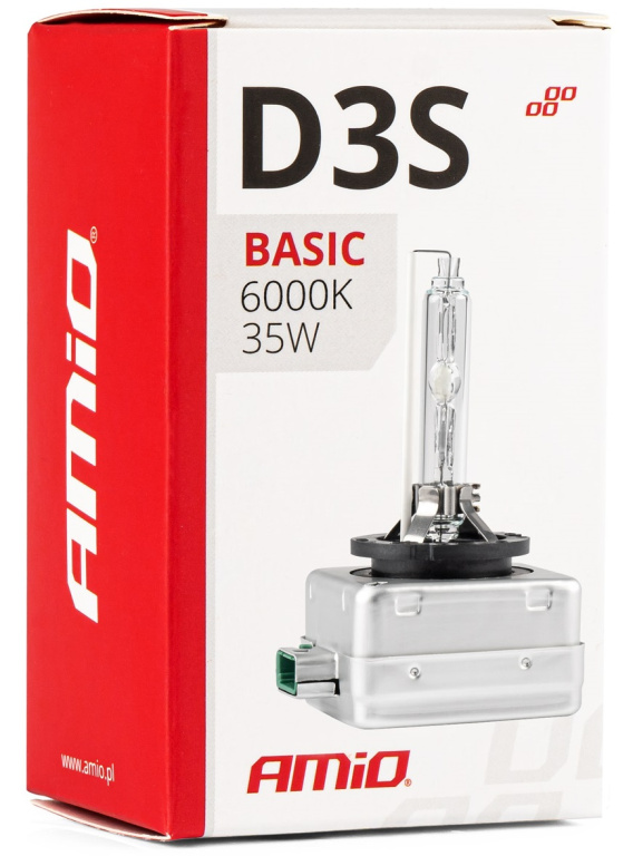 Bec Xenon Amio D3S 42V 35W 6000K Basic 02948