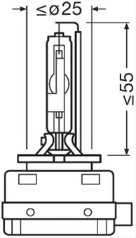 Bec Xenon D1r Original Osram 66150