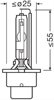 Bec Xenon D2r Original Osram 66250
