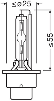 Bec Xenon D2s Ultra Life (7+3 Ani Garantie) Osram 66240ULT