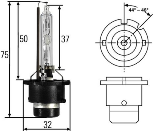 Bec Xenon Hella D2S 85V 35W 8GS 007 949-261 piesa NOUA