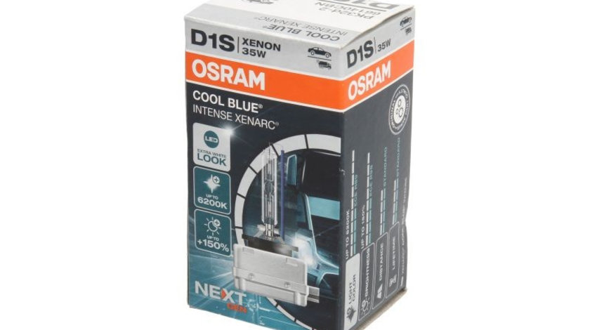 Bec Xenon Osram D1S Xenarc Cool Blue Intense Next Gen 6200K 85V 35W 66140CBN piesa NOUA