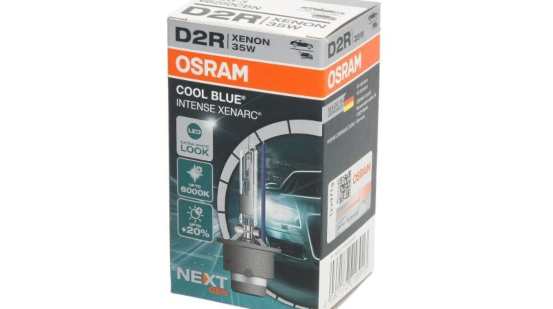 Bec Xenon Osram D2R Xenarc Cool Blue Intense Next Gen 6000K 85V 35W 66250CBN piesa NOUA