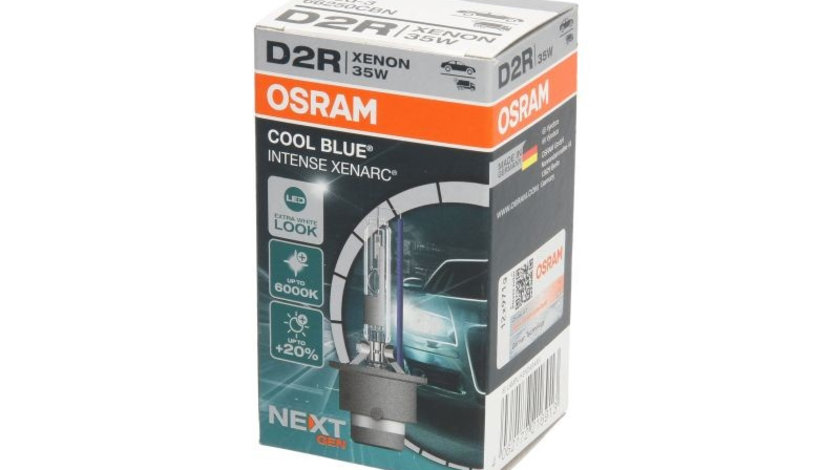 Bec Xenon Osram D2R Xenarc Cool Blue Intense Next Gen 6000K 85V 35W 66250CBN piesa NOUA