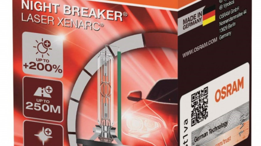 Bec Xenon Osram D3S 35W PK32d-5 Night Breaker Laser +200% 1 Buc 66340XNL