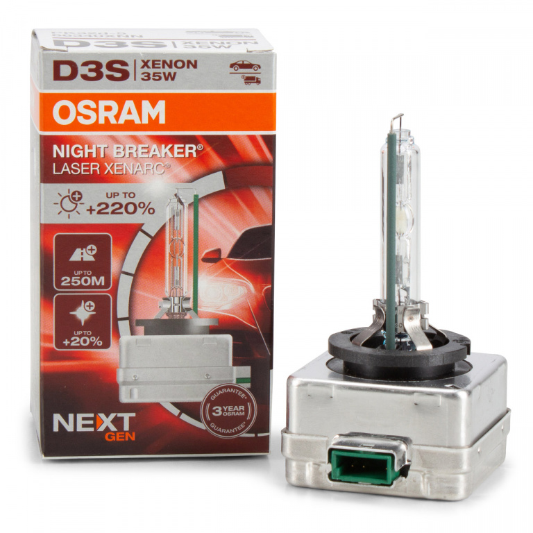 Bec Xenon Osram D3S 42V 35W 4400K Night Breaker Laser Xenarc NextGen +220% 66340XNN