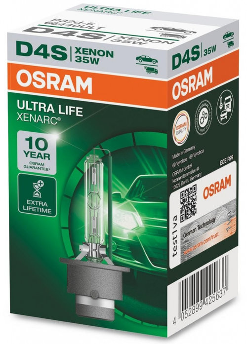 Bec Xenon Osram D4S 42V 35W 4350K P32d-5 Ultra Life Xenarc 66440ULT