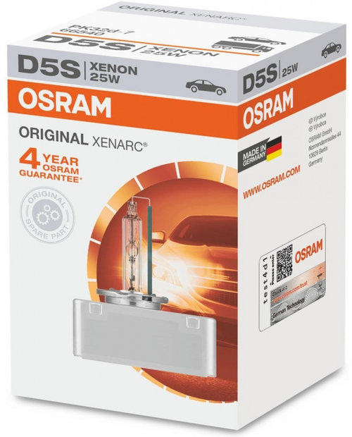 Bec Xenon Osram D5S 12V 25W 4400K PK32d Original Xenarc 66540