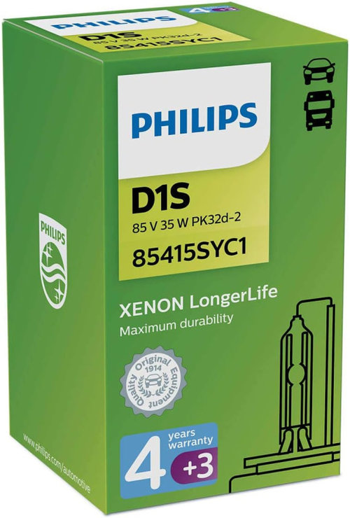 Bec Xenon Philips D1S 85V 35W 4300K LongerLife 7 Ani Garantie 85415SYC1