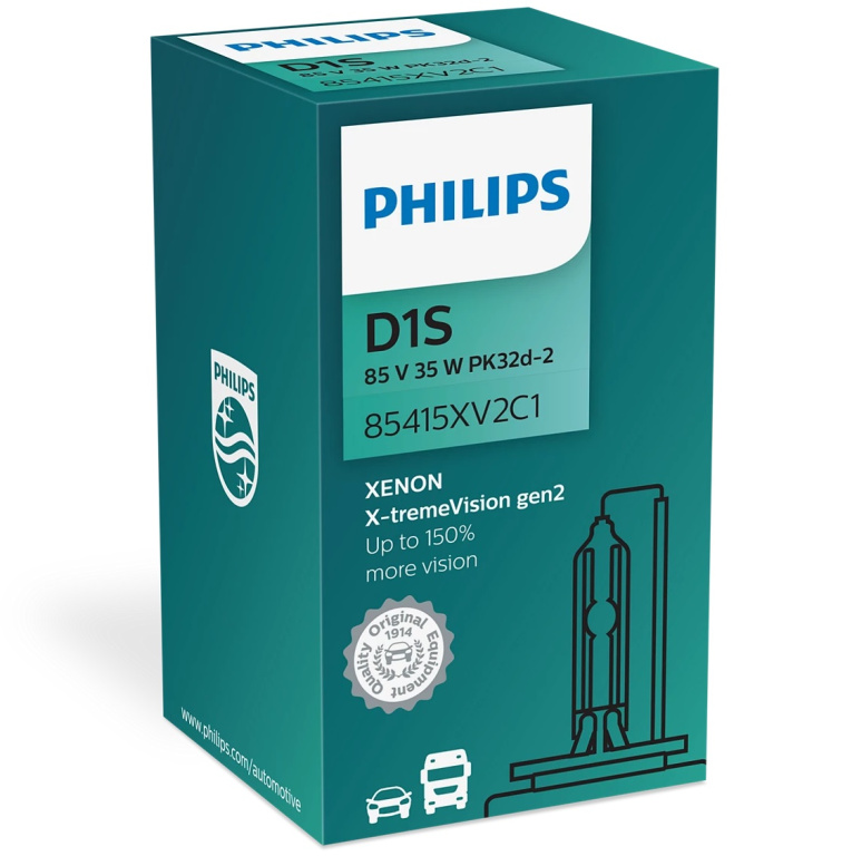 Bec Xenon Philips D1S 85V 35W 4800K Pk32d-2 X-Treme Vision Gen2 85415XV2C1