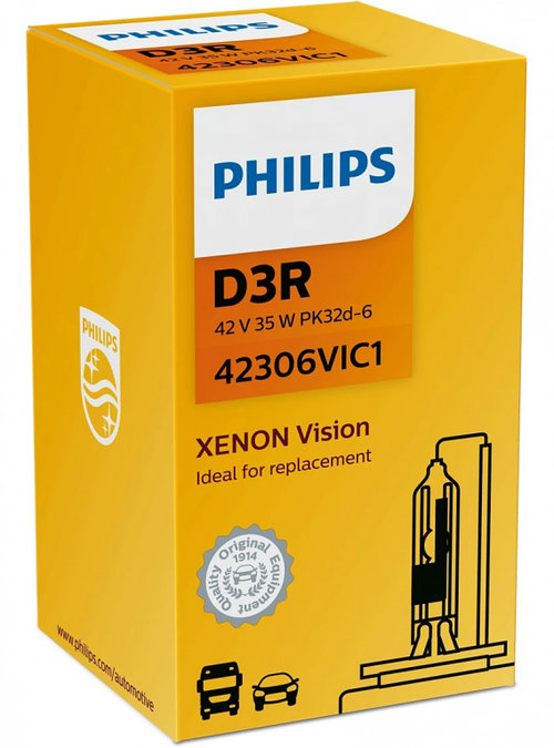 Bec Xenon Philips D3R 42V 35W 4400K Vision 42306VIC1