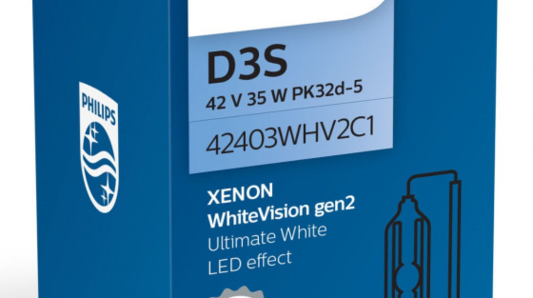 Bec Xenon Philips D3S 35W 42V PK32d-5 WhiteVision Gen2 42403WHV2C1