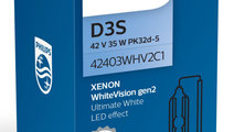 Bec Xenon Philips D3S 35W 42V PK32d-5 WhiteVision ...