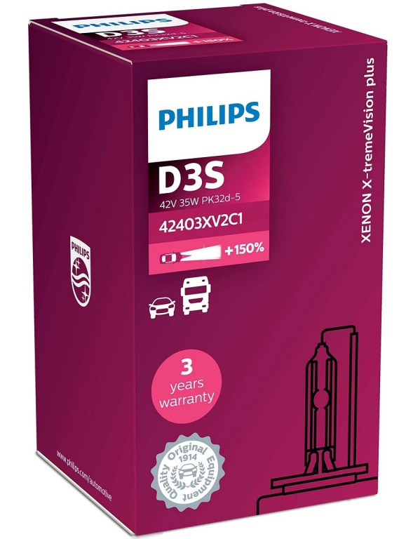 Bec Xenon Philips D3S 42V 35W 4800K PK32d-5 X-TremeVision Gen2 42403XV2C1