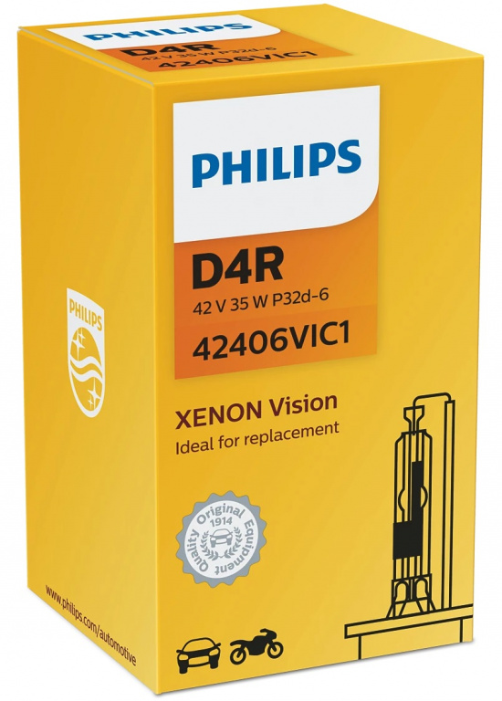 Bec Xenon Philips D4R 42V 35W 4400K Vision 42406VIC1