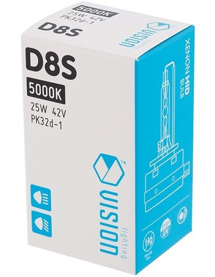 Bec Xenon Vision D8S 42V 25W 5000K PK32d-1 86977