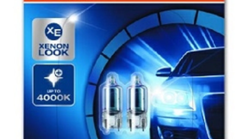 Becuri auto W5W W2.1x9.5d 12V 5W Osram Cool Blue Intense , Set 2 becuri efect Xenon 2825HCBI-02B