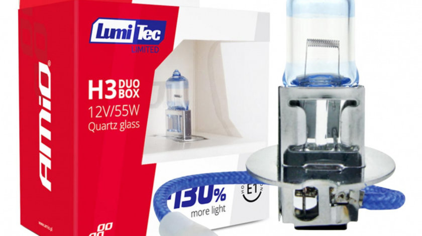 Becuri Cu Halogen H3 12v 55w Lumitec Limited +130% Duo Amio 02102