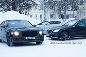 Bentley Flying Spur surprins in teste alaturi de Mercedes S-Class