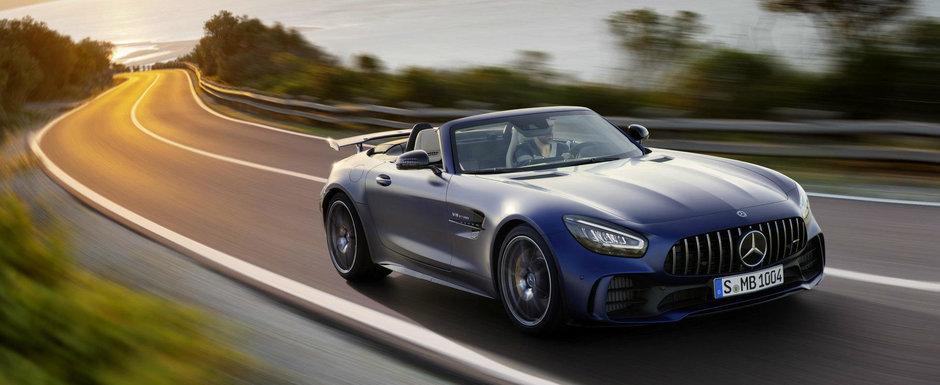 "Bestia Iadului Verde", acum si cu plafon retractabil. Acesta este noul AMG GT R Roadster