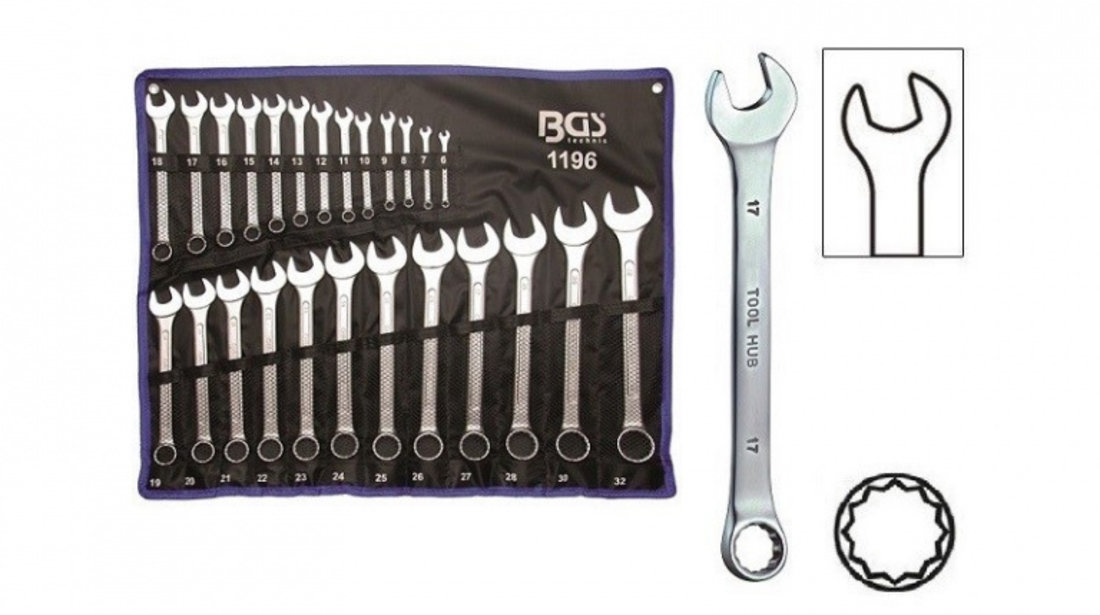 BGS-1196 Set de chei combinate 6-32 mm