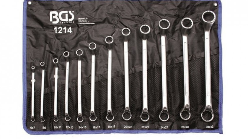 BGS-1214 Set de chei inelare cu cot 6-32 mm
