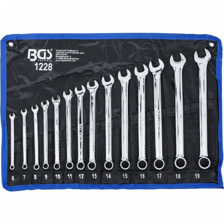 BGS-1228 Set de cheie combinate lungi 6-19 mm