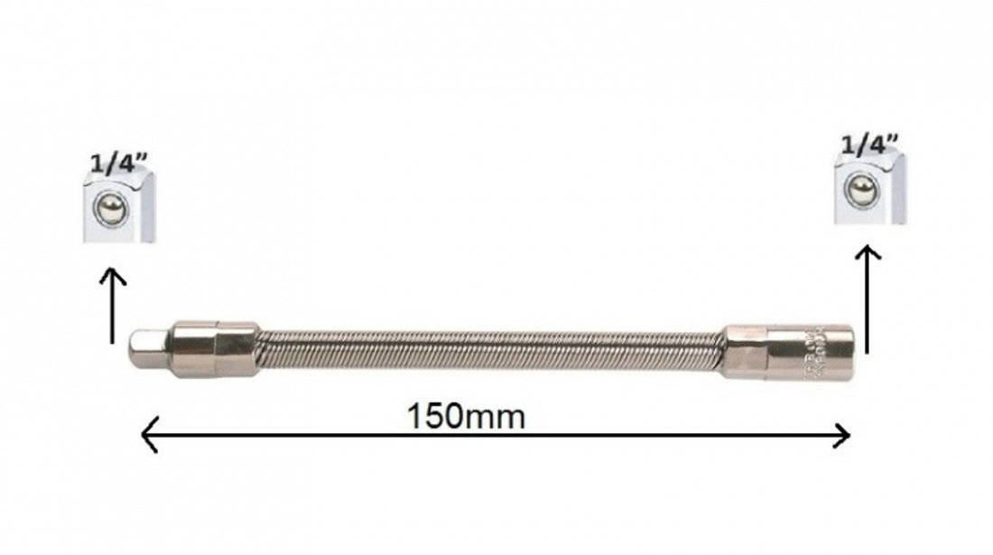 BGS-2320 Prelungitor flexibil cu patrat de 1/4, 150mm