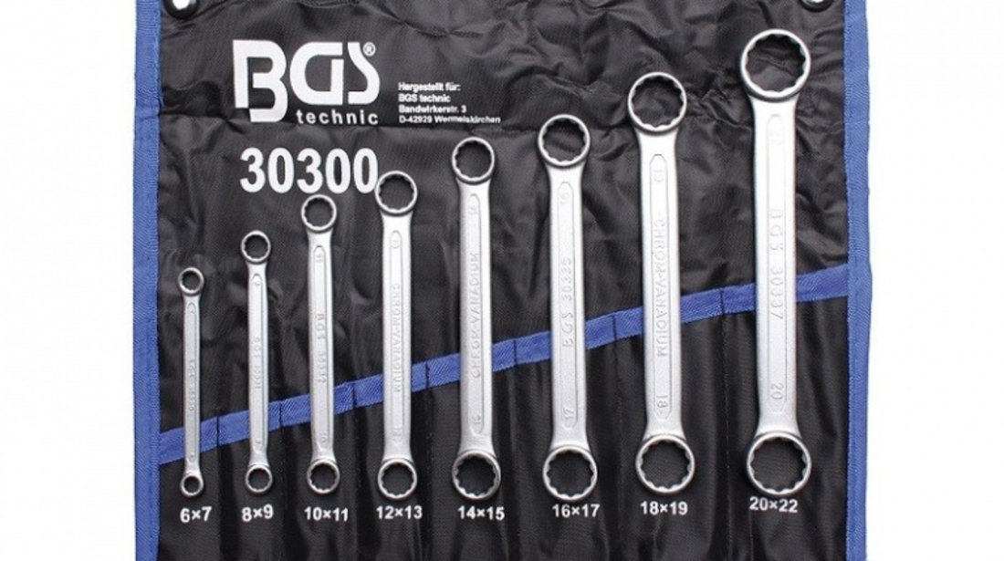 BGS-30300 Set de chei inelare drepte 6-22mm