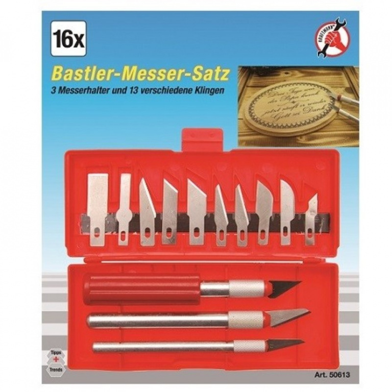 BGS-50613 Trusa cu cutter si lame 16 piese