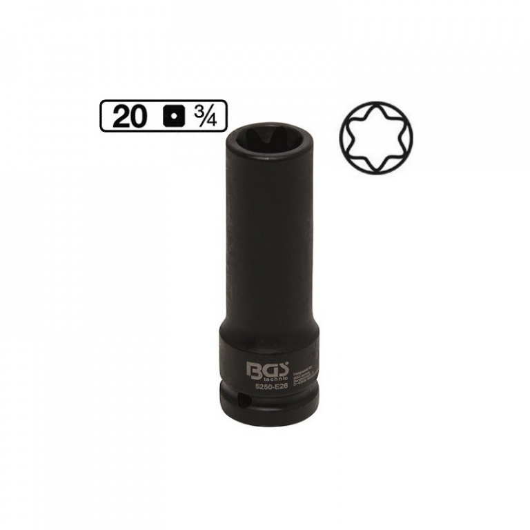 BGS-5250-E26 Tubulara de impact E26 , 3/4