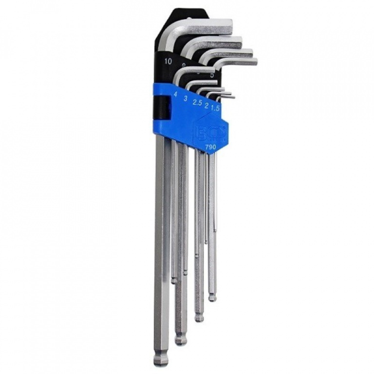 BGS-790 Set de 9 imbusuri L hexagonale extralungi