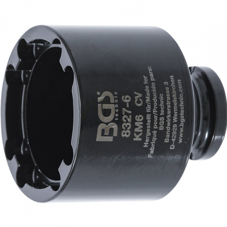 BGS-8327-6 Tubulara cu canelura pentru piulita KM6