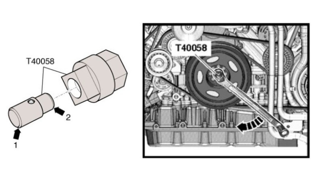 BGS-8555 Dispozitiv pentru rotirea motoarelor VAG