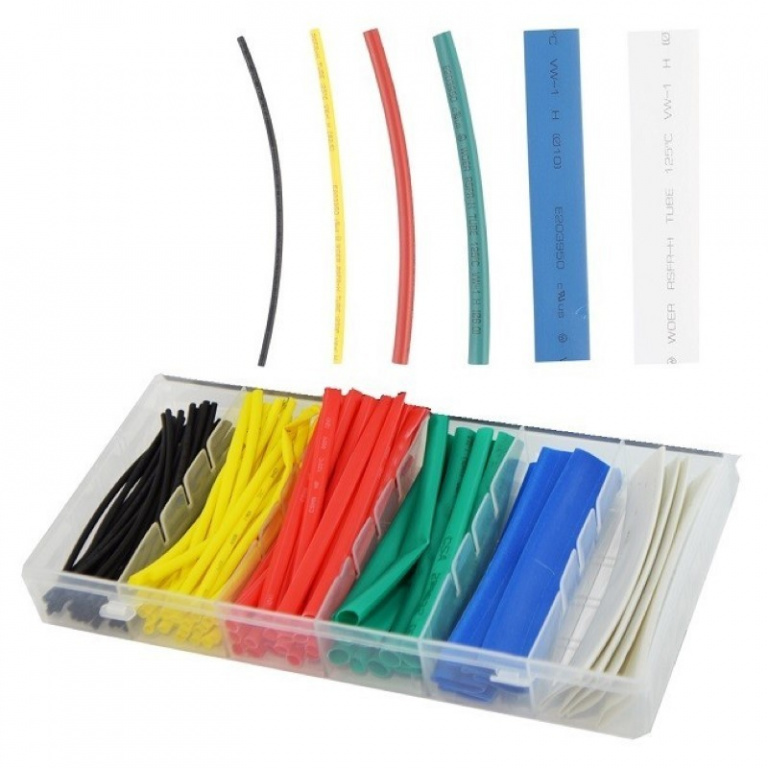 BGS-88186 Set tuburi termocontractibile colorate, 99 bucati