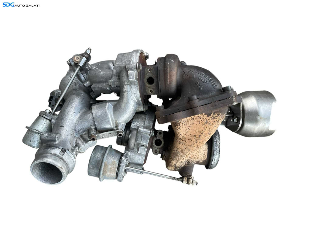 Bi Turbo Turbina Turbosuflanta Biturbo Mercedes Clasa E Class W212 S212 E220 E250 2.2 CDI 2009 - 2016 OM 651 651924 651925 100KW 120KW 125KW 150KW Cod A6510904180001 A6510904080 A6510902880 [B4099]