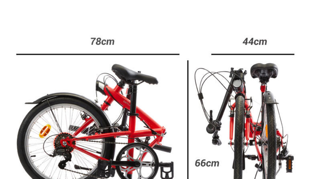 Bicicletă pliabilă 120 Rosie -1200 lei