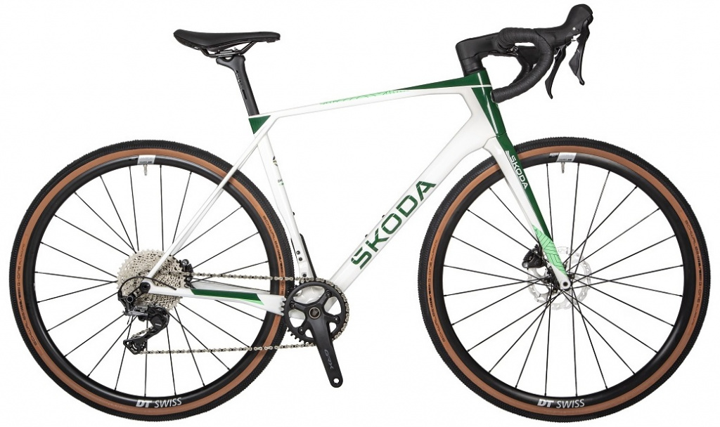 Bicicleta Gravel X-Road Oe Skoda Cycling Verde Smarald, Alb 6U0050226
